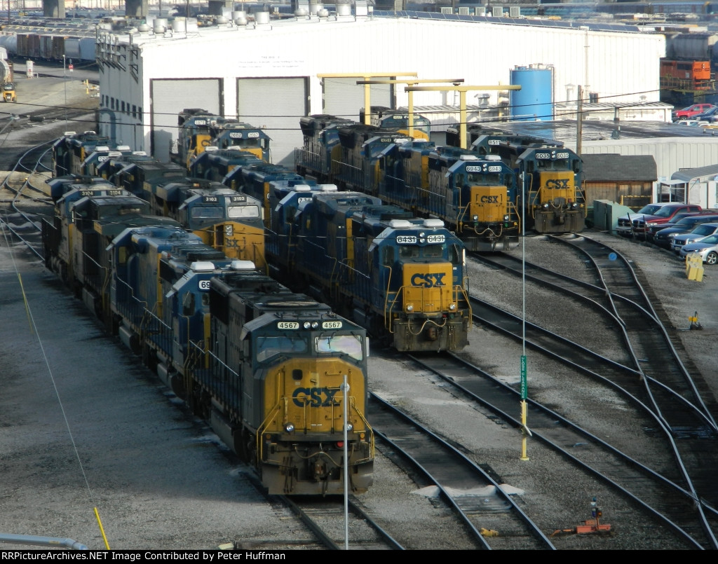 CSX Queensgate Locomotive Facility 11-22-17